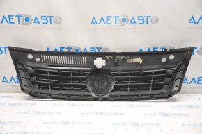 Radiator grill with badge VW Passat b7 12-15 USA crack, small bumps, sand, chrome swelled