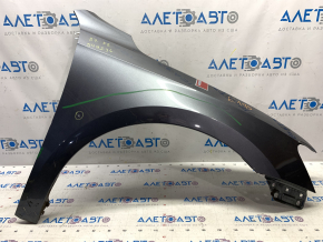 Front right wing VW Passat b7 12-15 USA graphite LD7X rust, non-factory holes, poke