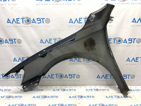 Front right wing VW Passat b7 12-15 USA graphite LD7X rust, non-factory holes, poke