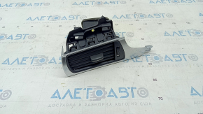 Front panel air duct driver's Audi A6 C7 12-15 black, with chrome trim
