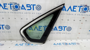 Window blind glass rear right VW Passat b8 16-19 USA chrome, scratches on chrome, scratch on glass