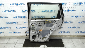 Door assembly rear right Nissan Rogue 14-20 silver K23, bumpers
