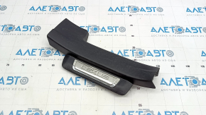 Rear right door sill trim Lexus CT200h 11-17 black with chrome trim, bumps on chrome, worn