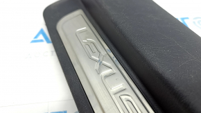 Rear right door sill trim Lexus CT200h 11-17 black with chrome trim, bumps on chrome, worn
