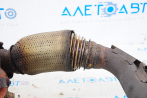 Exhaust manifold with catalytic converter Mazda 3 14-18 BM corrugated pipe torn
