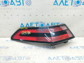 Lamp outer wing left Chevrolet Volt 11-15 LED scratches, glass defect along the edge