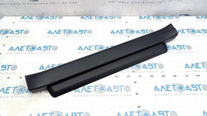 Door sill trim front left Lexus CT200h 11-17 black, worn