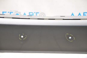 Bare front bumper VW Passat b7 12-15 USA graphite LD7X, pressed, scratches, non-factory holes, cracks in fasteners