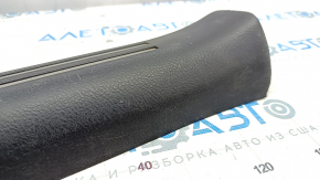 Front right door sill trim Lexus LS460 LS600h 07-12 black, worn, nicks on chrome, broken mount