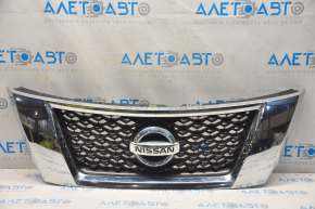 Radiator grill grill Nissan Pathfinder 13-16 dorest without camera, broken mount, sand, scratches