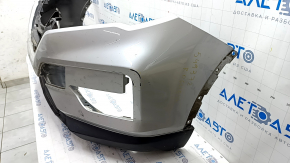Bare front bumper Nissan Rogue 17 - silver, scratches, dents
