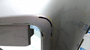 Bare front bumper Nissan Rogue 17 - silver, scratches, dents