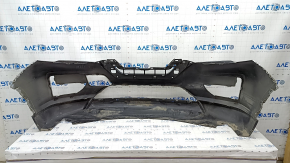 Bare front bumper Nissan Rogue 17 - silver, scratches, dents