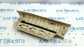 Door sill trim rear left Lexus RX350 RX450h 10-15 beige, with chrome trim, bumps on chrome, scratches