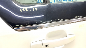 Door assembly rear right Chevrolet Volt 11-15 white GBN, keyless, scuffs on the overlay