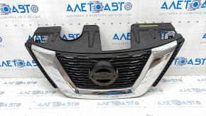 Radiator grill grill Nissan Rogue 17-18 without camera, without emblem, sand