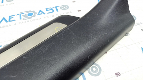 Door sill trim rear left Lexus RX350 RX450h 10-15 black, with chrome trim, bumps on chrome, worn