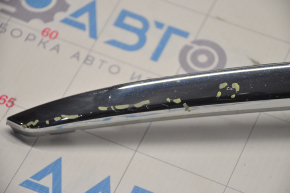 Front bumper molding left Nissan Pathfinder 13-16 prerest chrome, sand, scratches, small bumps