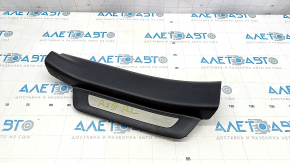 Door sill trim rear left Lexus RX350 RX450h 10-15 black, with chrome trim, worn