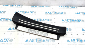 Door sill trim rear right Lexus LS460 LS600h 07-12 black, with chrome trim, scratches