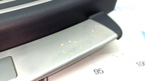 Door sill trim rear left Lexus LS460 LS600h 07-12 black, with chrome trim, bumps on chrome, scratches, broken fastener
