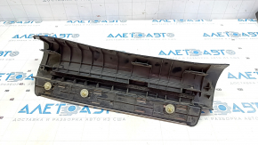 Door sill trim rear left Lexus LS460 LS600h 07-12 black, with chrome trim, bumps on chrome, scratches, broken fastener