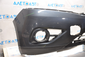 Bare front bumper Nissan Pathfinder 13-16 prerest, blue RBG, scratches, non-factory holes