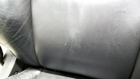 Chevrolet Volt 11-15 passenger seat with airbag, mechanical, heated, leather, black, cracks in leather, scratch
