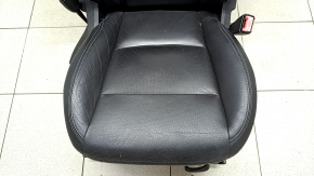 Chevrolet Volt 11-15 passenger seat with airbag, mechanical, heated, leather, black, cracks in leather, scratch