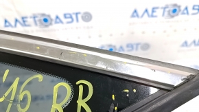 Window blind glass rear right Honda Civic X FC 16-21 4d scratches on chrome, scratches on glass
