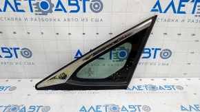 Window blind glass rear right Honda Civic X FC 16-21 4d scratches on chrome, scratches on glass