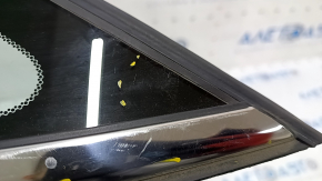 Window blind glass rear left Honda Civic X FC 16-21 4d scratches on chrome, scratches on glass
