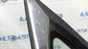 Window blind glass rear left Honda Civic X FC 16-21 4d scratches on chrome, scratches on glass