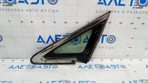 Window blind glass front left Mazda CX-7 06-09 chrome, scratches on chrome, scratches on glass