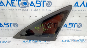 Window blind glass rear left Audi A4 B8 08-16 sedan chrome molding, scratches on glass