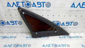 Window blind glass rear left Audi A4 B8 08-16 sedan chrome molding, scratches on glass