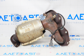 Exhaust manifold with catalytic converter right Lexus ES350 07-09 with lambda, nut torn off
