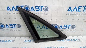 Window blind glass rear left Audi A4 B8 08-16 sedan chrome molding, scratches on glass