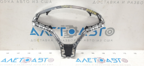 Tesla Model X Steering Wheel Cover 16-21 Chrome, Scratched Plastic