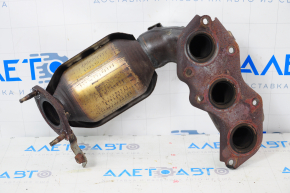 Exhaust manifold with catalytic converter left Lexus ES350 07-11 threads stripped