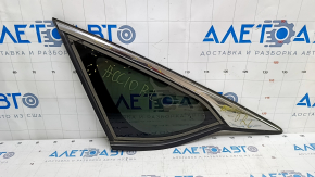 Window blind glass rear left Honda Accord 18-22 chrome scratches on chrome, scratches on glass