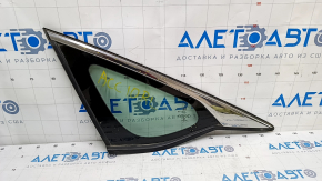 Window blind glass rear left Honda Accord 18-22 chrome scratches on chrome, scratches on glass