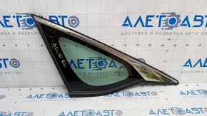 Window blind glass rear left Honda Accord 18-22 chrome scratches on chrome, scratches on glass