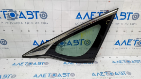 Window blind glass rear right Honda Accord 18-22 chrome scratches on chrome, scratches on glass