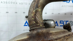 Rear muffler with barrels Nissan Rogue 14-20 rusty, dented