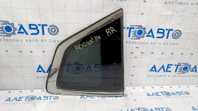 Window blind glass rear right Nissan Rogue 14-20 scratches on chrome