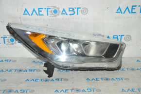 Headlight front right complete Ford Escape MK3 17-19 rest halogen+led, light, sand