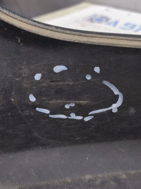 Front bumper bare Kia Optima 14-15 rest, black ABP, cracked, broken fastenings, scratches, fractures, pressed