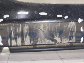 Front bumper bare Kia Optima 14-15 rest, black ABP, cracked, broken fastenings, scratches, fractures, pressed