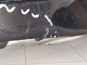 Front bumper bare Kia Optima 14-15 rest, black ABP, cracked, broken fastenings, scratches, fractures, pressed
